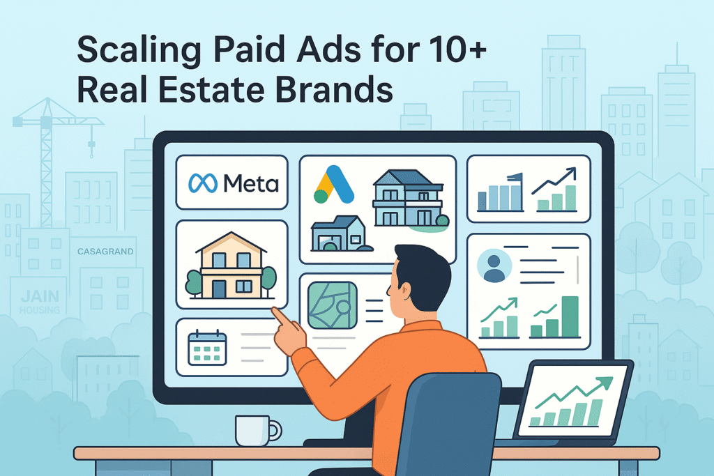 Paid ads for 10+ real estate brands case study