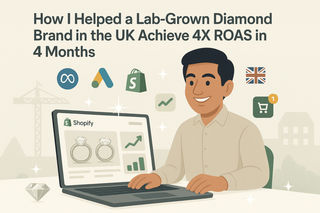 UK lab-grown diamond brand 4X ROAS case study